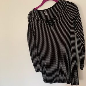 Old navy medium lace up stripped top